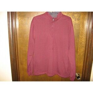 Mens Jack Nicklaus Golden Bear Golf 1/4 Zip Maroon Red Pullover Jacket Size M